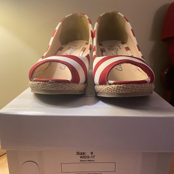 Lilly Bee U open toe wedges - Picture 1 of 7